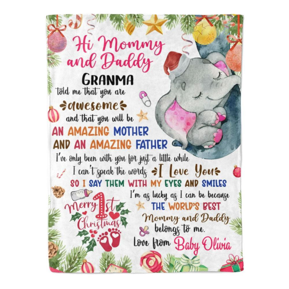 Blanket For Future Mom Dad You Will Be Amazing Mother Father Elephant Blanket, Blankets For Mothers Day