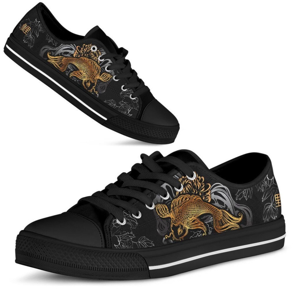 Stylish Golf Koi Fish Low Top Shoes for Ultimate Comfort &amp Style, Low Top Sneakers, Sneakers Low Top