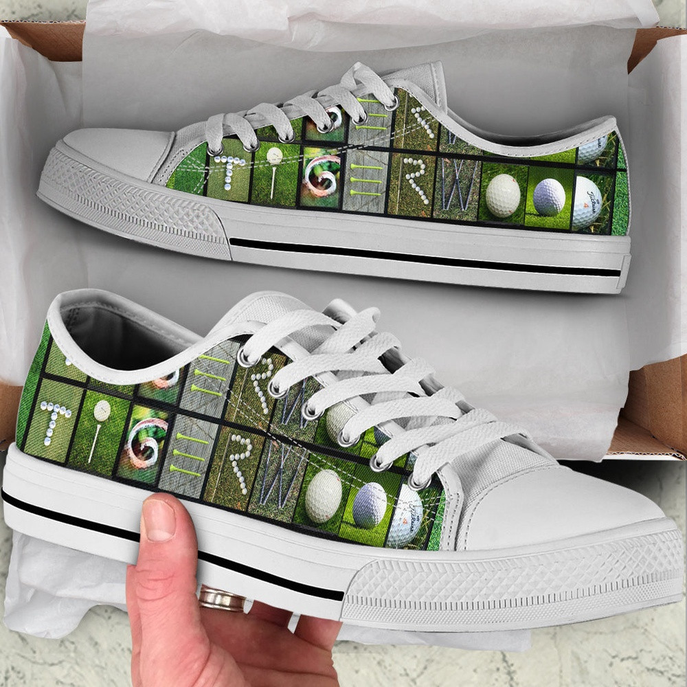 Tw Golf Sign Low Top Shoes, Low Top Sneakers, Sneakers Low Top